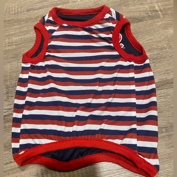 Pets First Red and Blue Striped St Louis Pet Jerseys- 2 included - Picture 5 of 12
